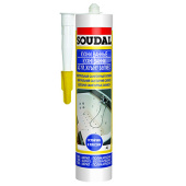 Герметик силикон Soudal (Соудал) санитарный прозрачный 300 мл