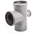Крестовина Lammin (Ламмин) (Lm35021010509) d110х110х50 мм 87,5° пластиковая одноплоскостная для внутренней канализации