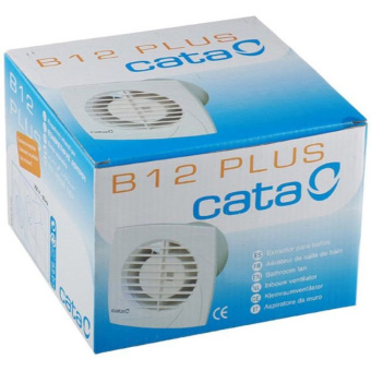 Вытяжной вентилятор Cata (Ката) B-12 Plus осевой 170х170 мм d120 мм Cлоновая кость