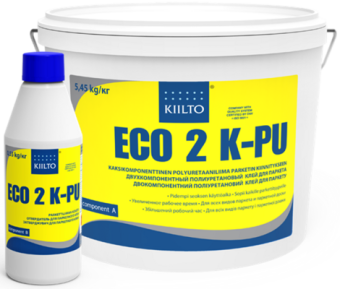 Kiilto Eco 2 K-PU Полиуретановый 2-х компонентный клей для паркета