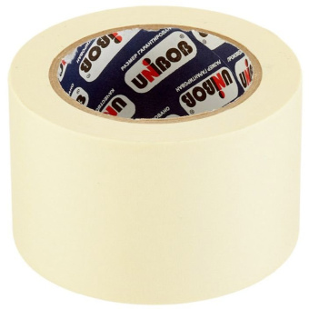 Лента малярная клейкая Unibob (Унибоб) белая 72 мм 50 м (76077)