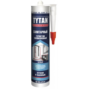 Герметик силиконовый Tytan (Титан) Professional санитарный белый (71552) 280 мл