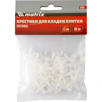 Крестики Matrix (Матрикс) 2,5 мм для кладки плитки (88088) 100 шт