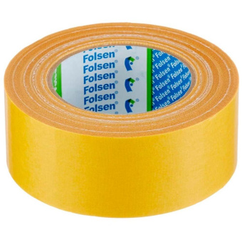 Лента малярная клейкая Folsen (Фолсен) желтая 50 мм 25 м (032155025)