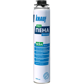 Пена монтажная Knauf (Кнауф) 65 PRO всесезонная (выход 65 л) 850 мл