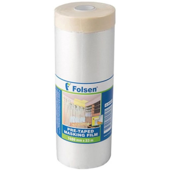 Пленка защитная Folsen (Фолсен) с клейким краем 9 мкм 3,1х17 м (52,7 м2)