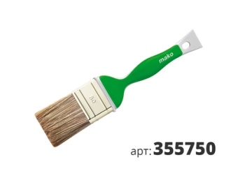 МАКО кисть флейцевая Soft Grip, смесь полиэстер (Hollester) и натуральной щетины 355750