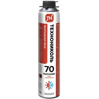 Пена монтажная Технониколь (Tehnonikol) Professional 70 всесезонная (выход 70 л) 885 мл